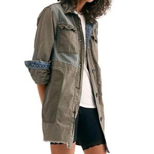 Free People Olive Utility Jacket